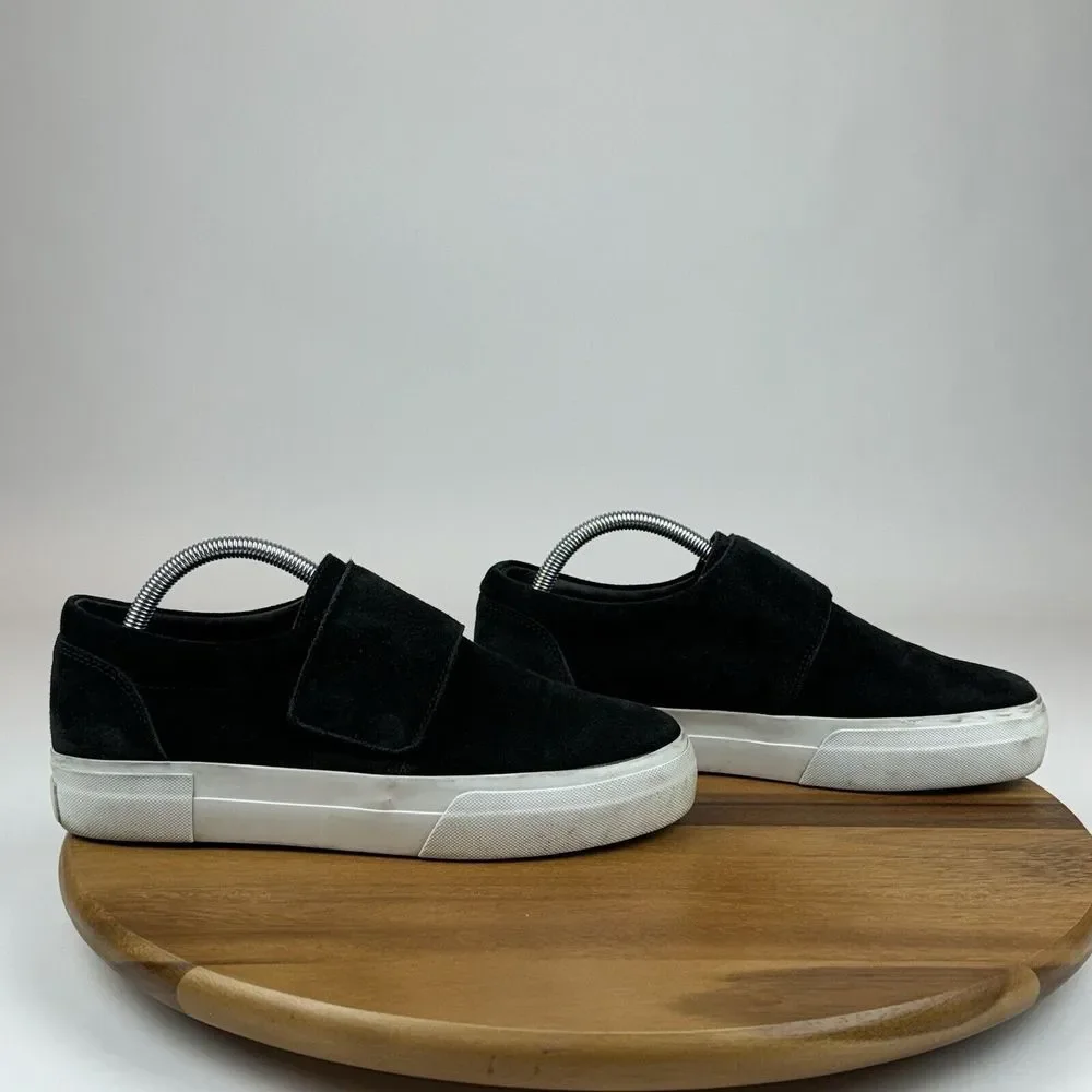 Womens Vince Cage Black Suede Casual Slip On Platform Sneakers Shoes‎ Size 9 M